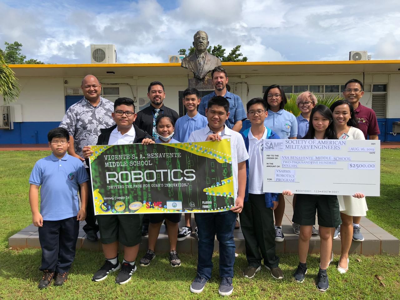 SAME donates to BMS robotics program